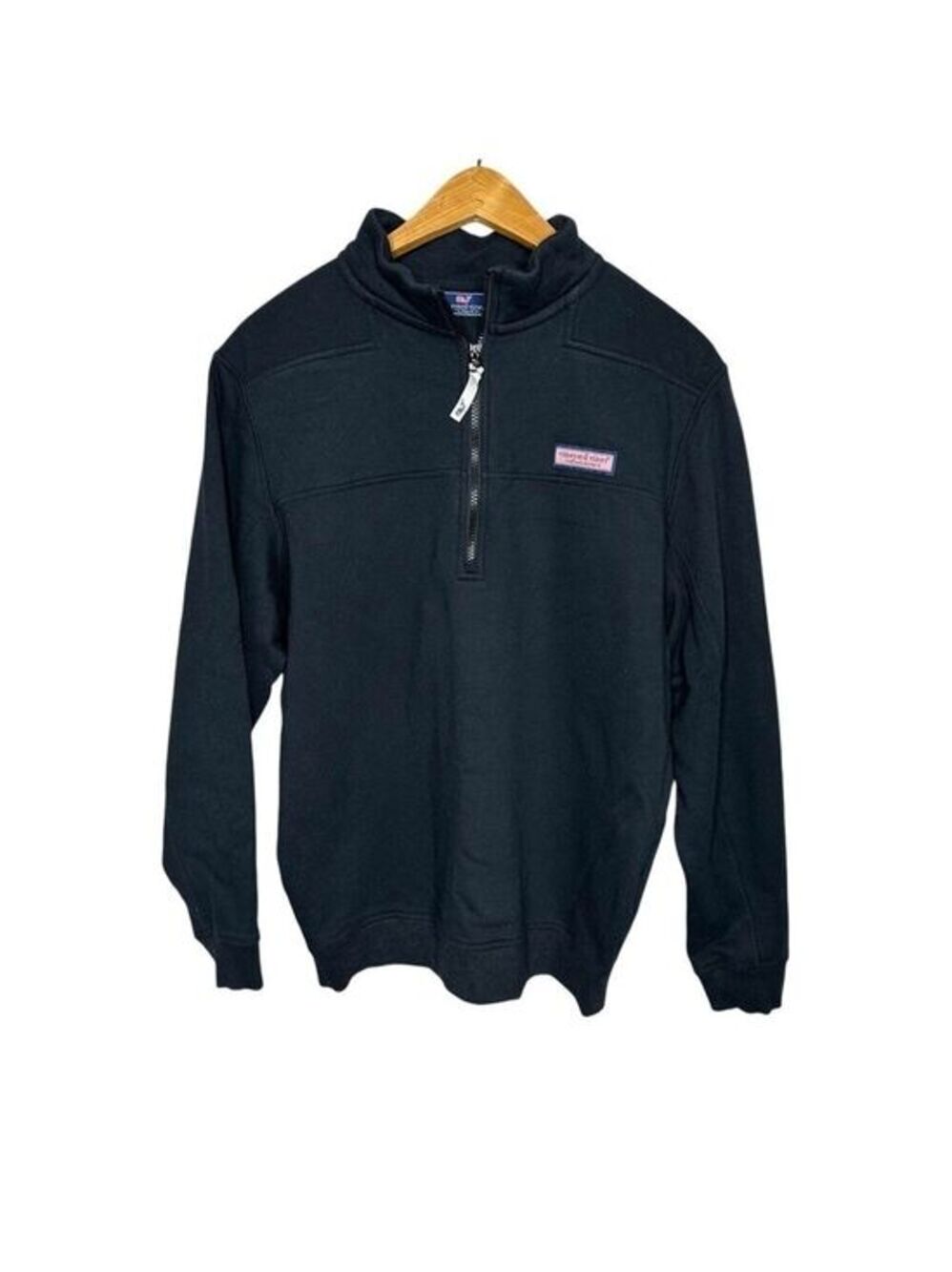 Vineyard‎ Vines Men’s Black Quarter Zip Long Sleeve Pullover Size M